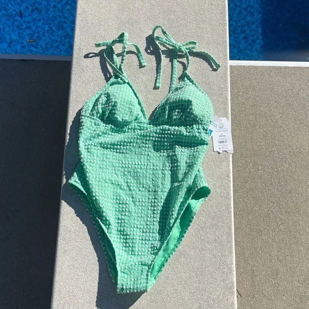 Fashion Forms Green One Piece Swimsuit